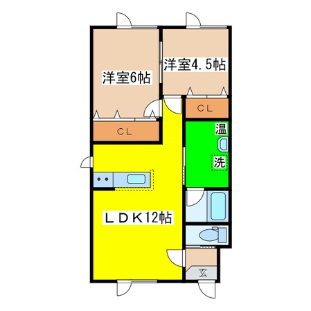 ワンダフル24の物件間取画像